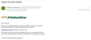 Fidelity Investments Scam